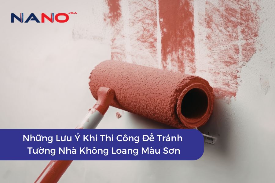 Những Lưu Ý Khi Thi Công Để Tránh Tường Nhà Không Loang Màu Sơn