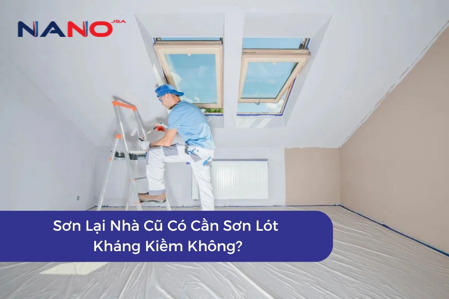Sơn Lại Nhà Cũ Có Cần Sơn Lót Kháng Kiềm Không?